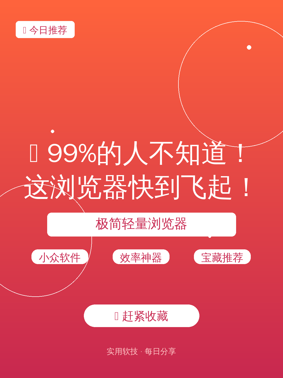 🔥 99%的人不知道！这浏览器快到飞起！🚀