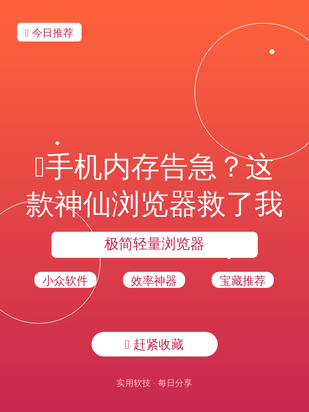 🚨手机内存告急？这款神仙浏览器救了我！