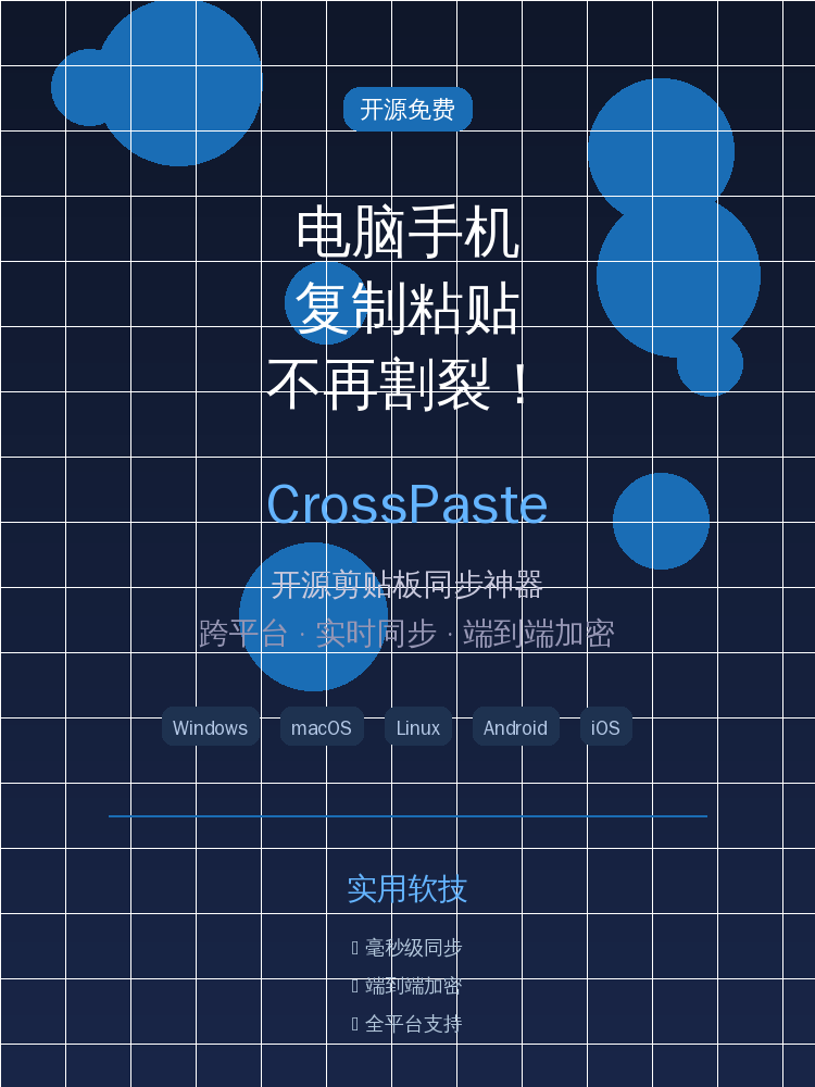 电脑手机复制粘贴不再割裂！CrossPaste开源剪贴板同步神器