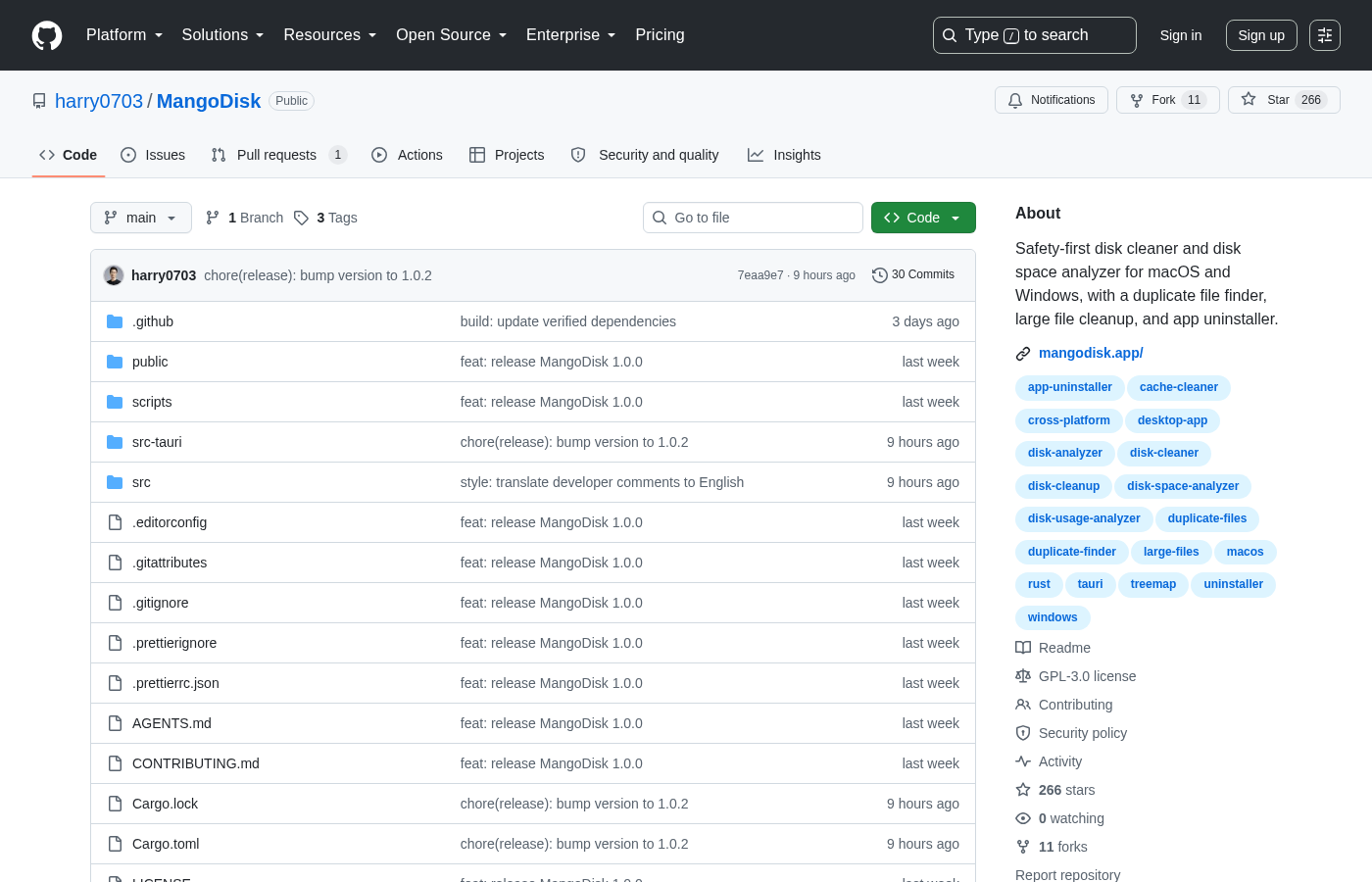 MangoDisk GitHub