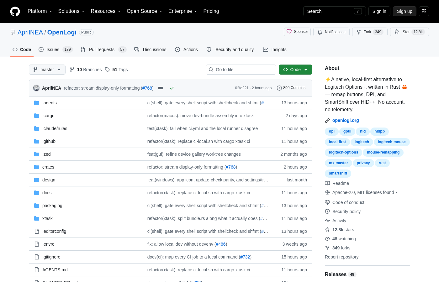 OpenLogi GitHub