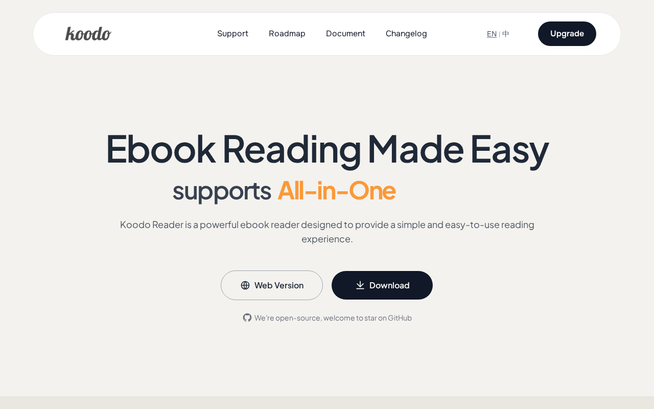 Koodo Reader官网