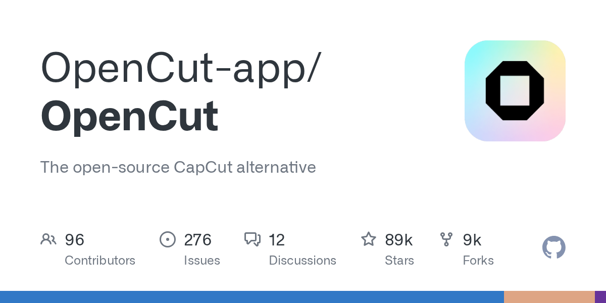 OpenCut GitHub