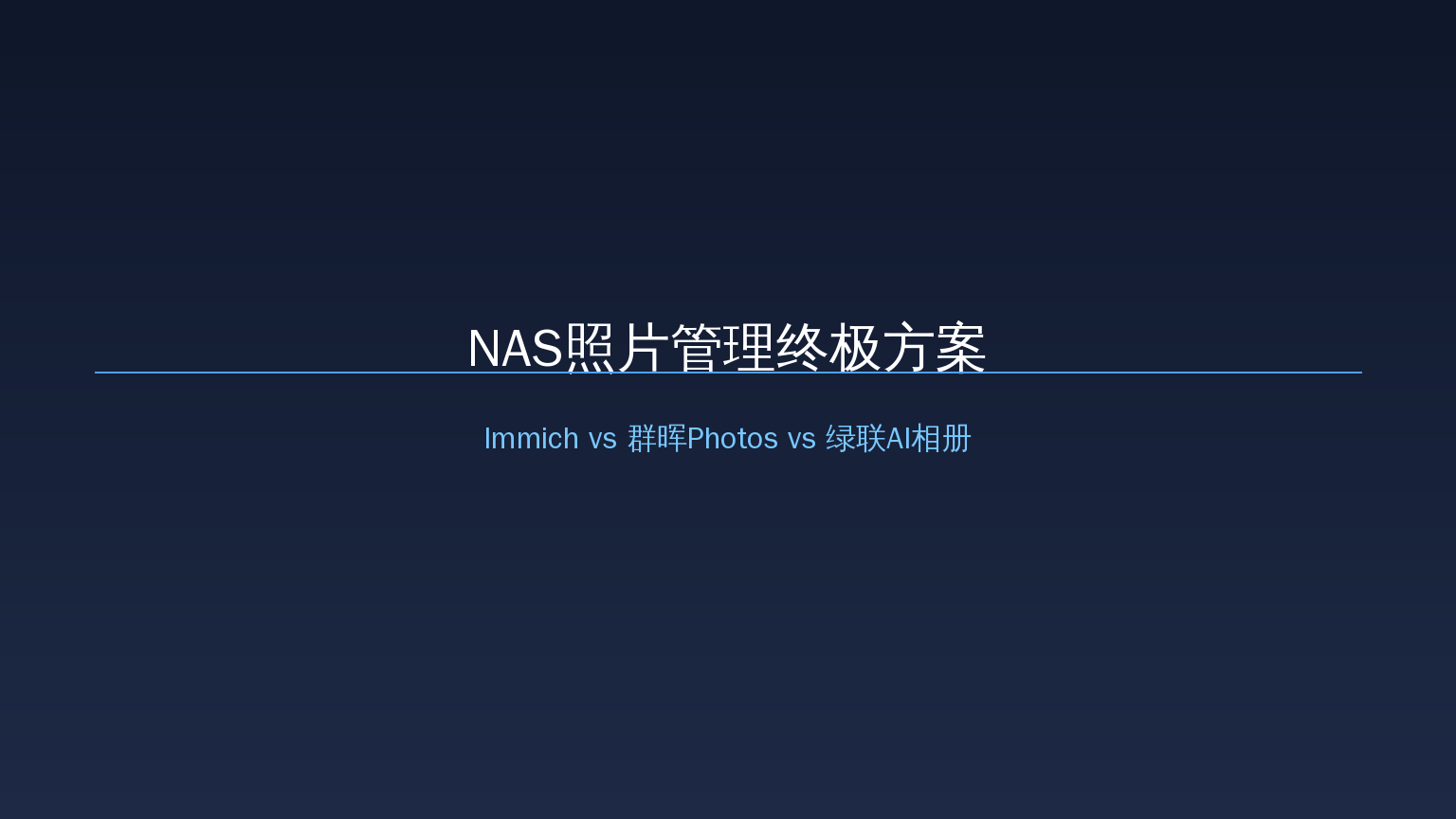 NAS照片管理封面