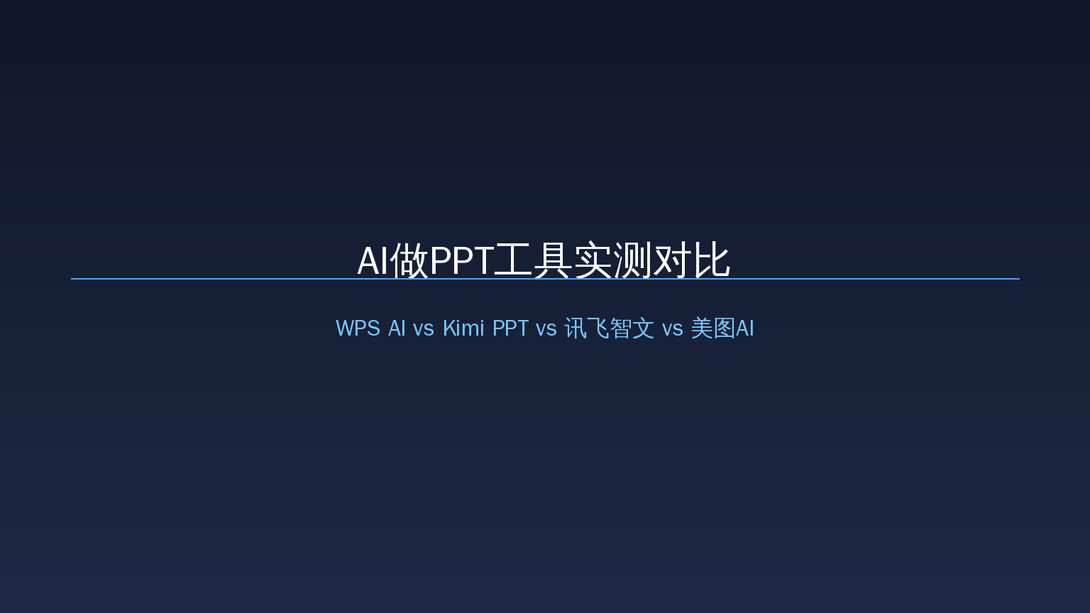 AI做PPT封面