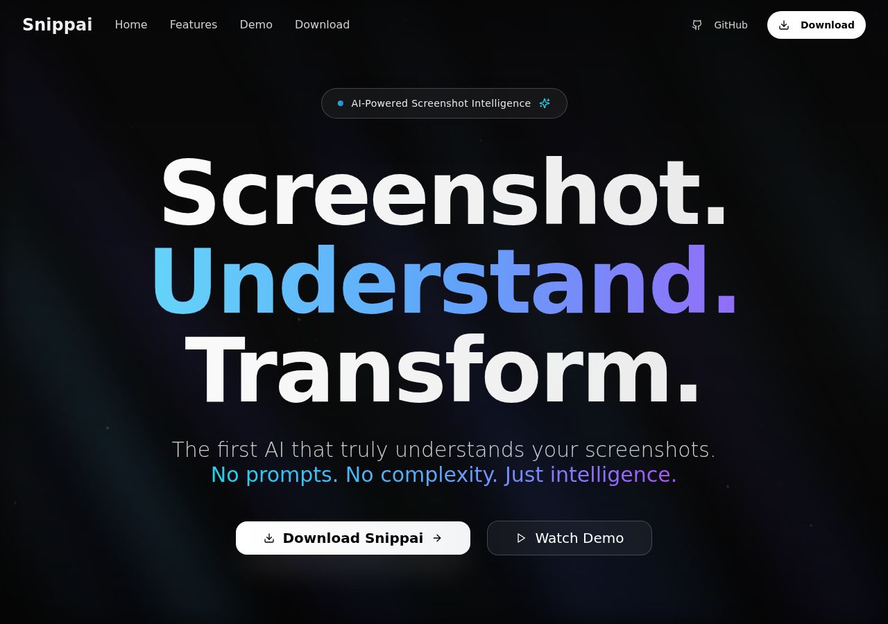 Snippai interface