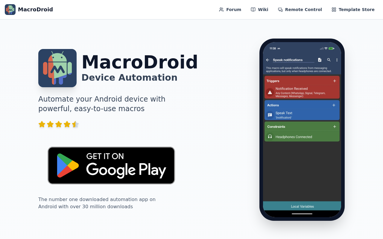 MacroDroid官网