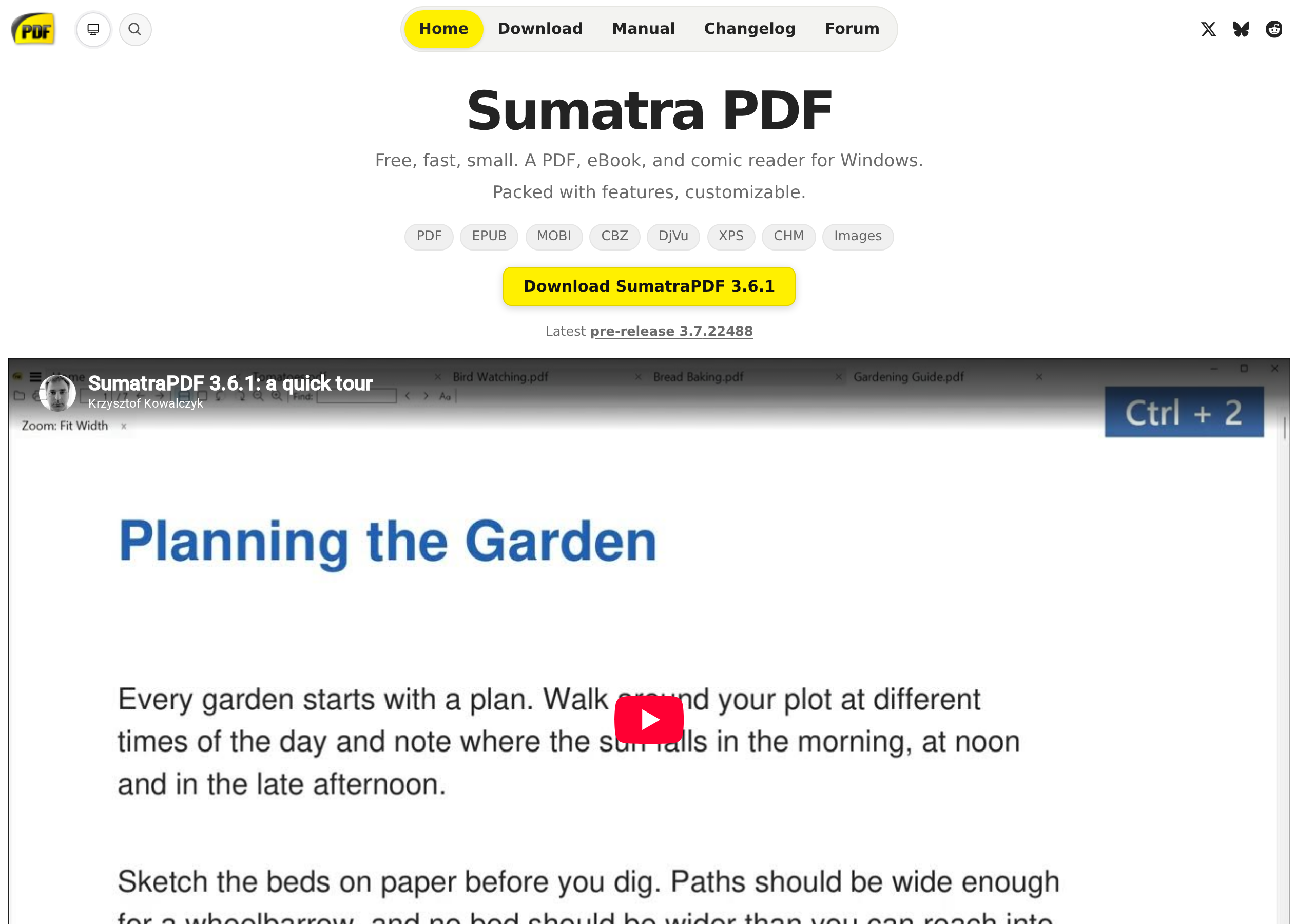 SumatraPDF界面