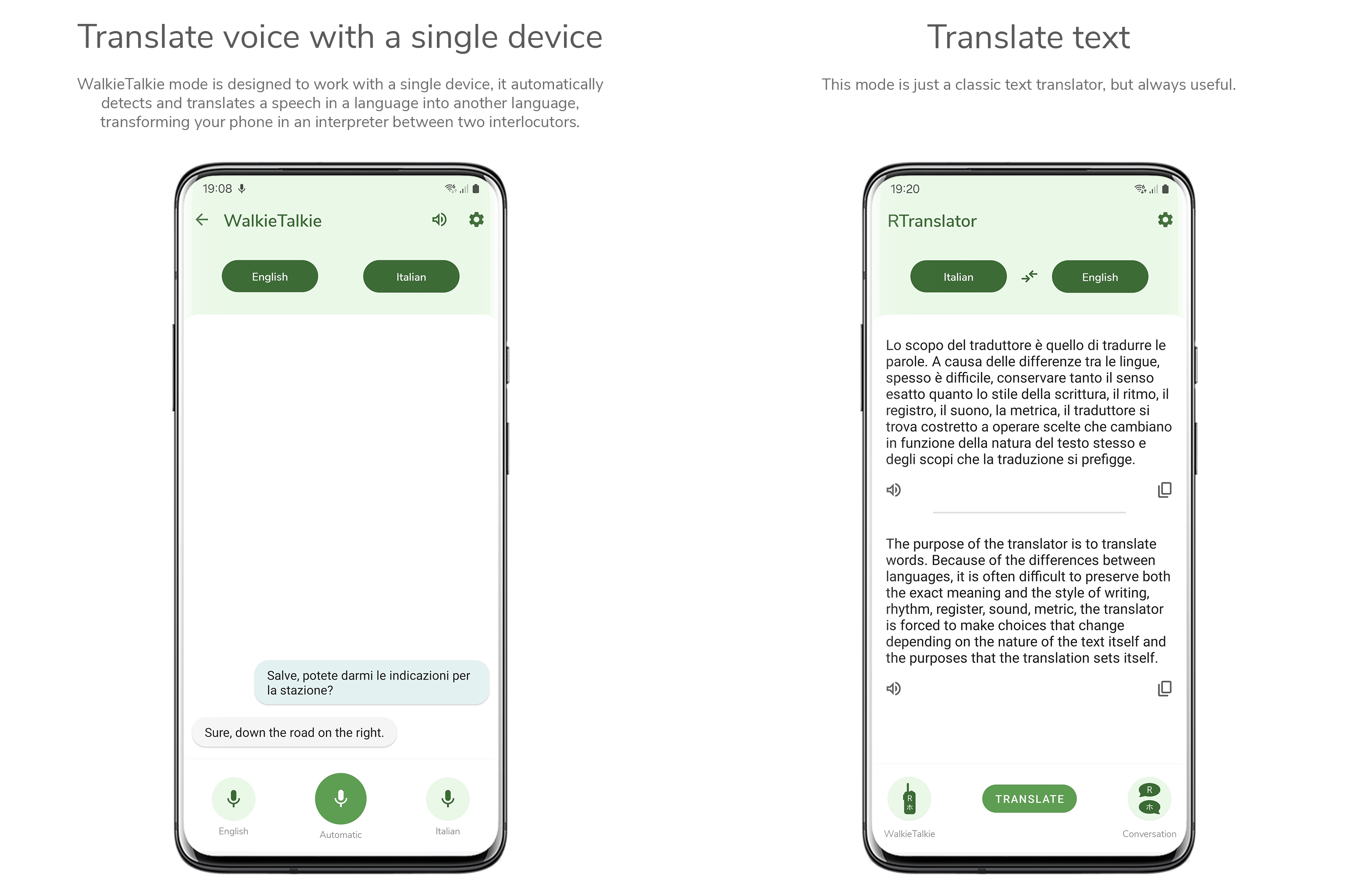 RTranslator 文本翻译与对讲机模式