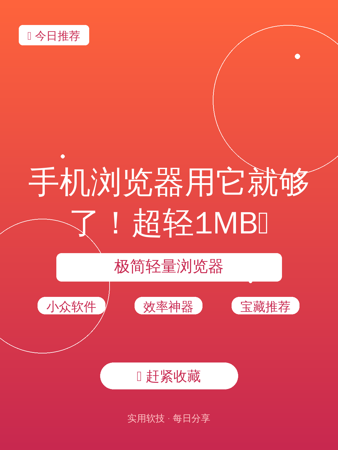 手机浏览器用它就够了!超轻1MB✨