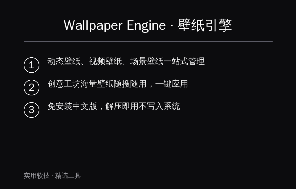 Wallpaper Engine 核心功能