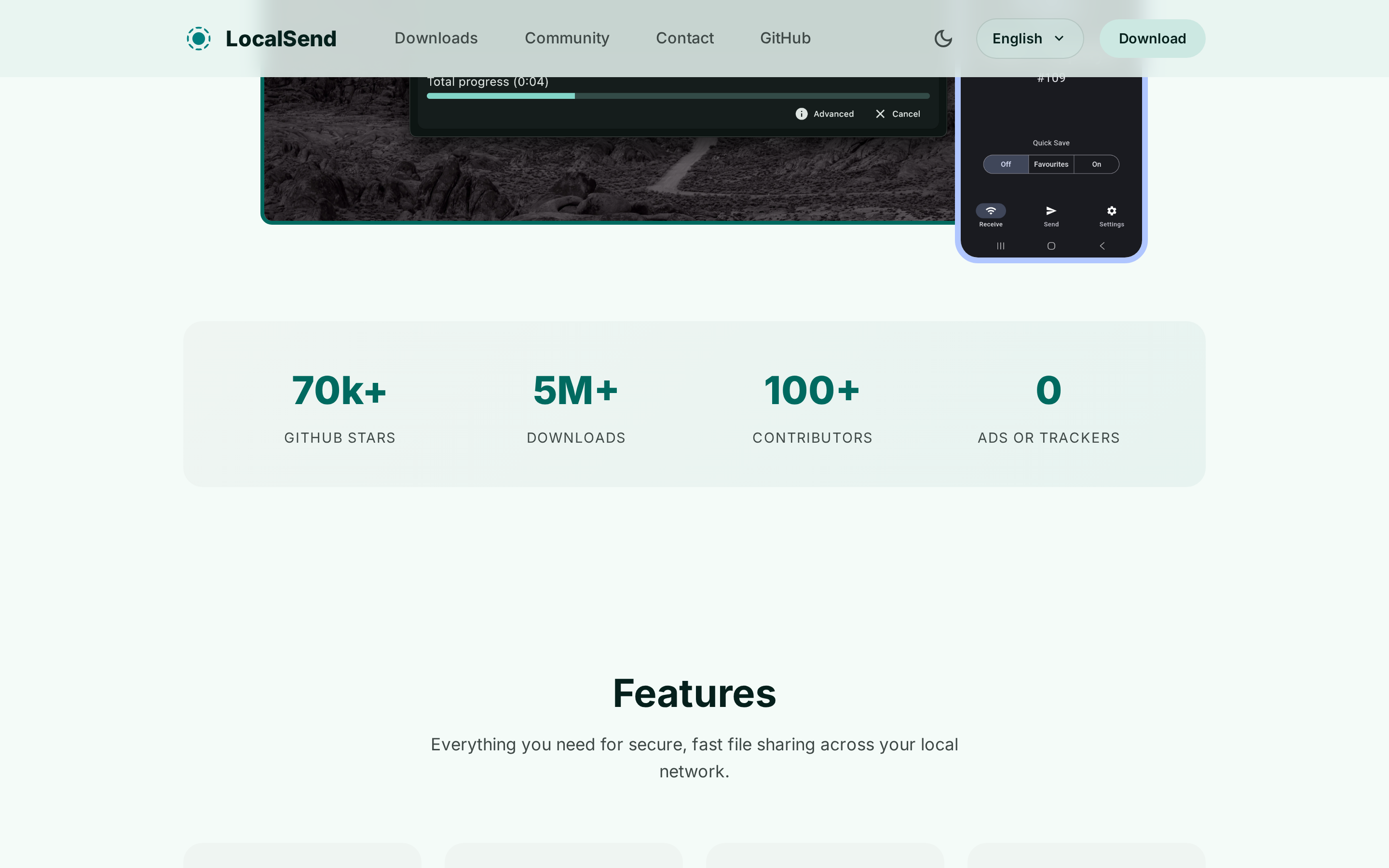 LocalSend 界面