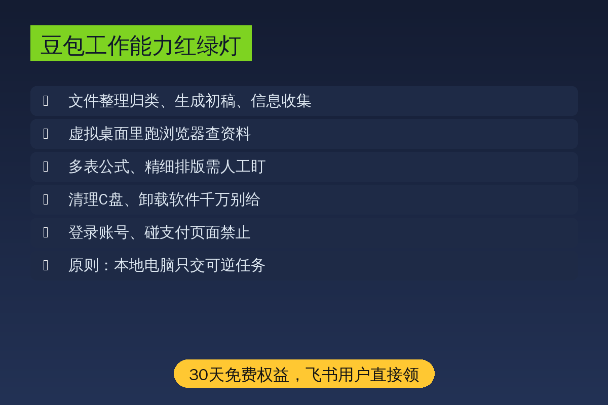 功能卡片