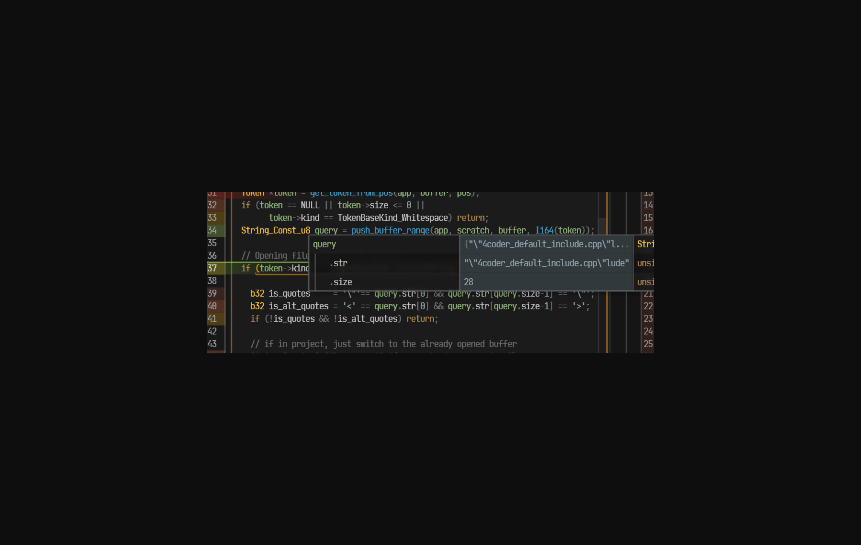 RAD Debugger 调试界面：变量观察窗口