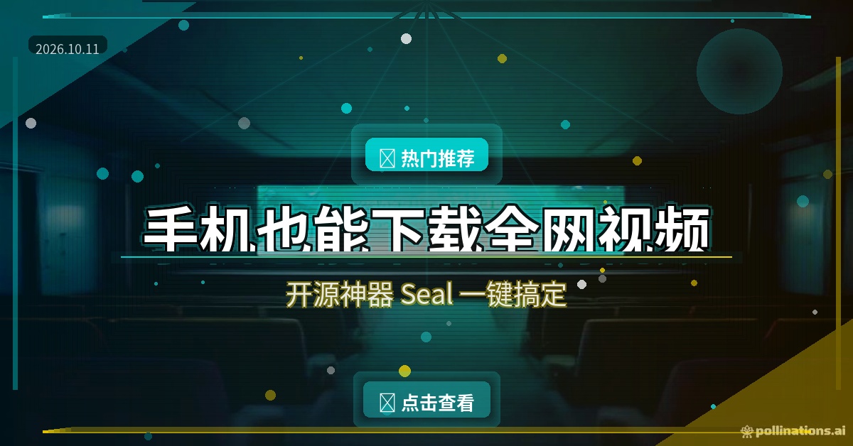手机也能下载全网视频？开源神器 Seal，粘个链接就搞定