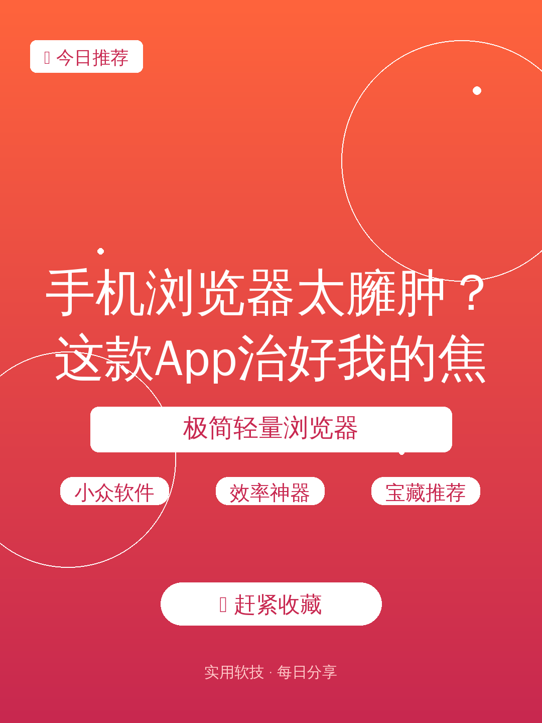 手机浏览器太臃肿？这款App治好我的焦虑📱