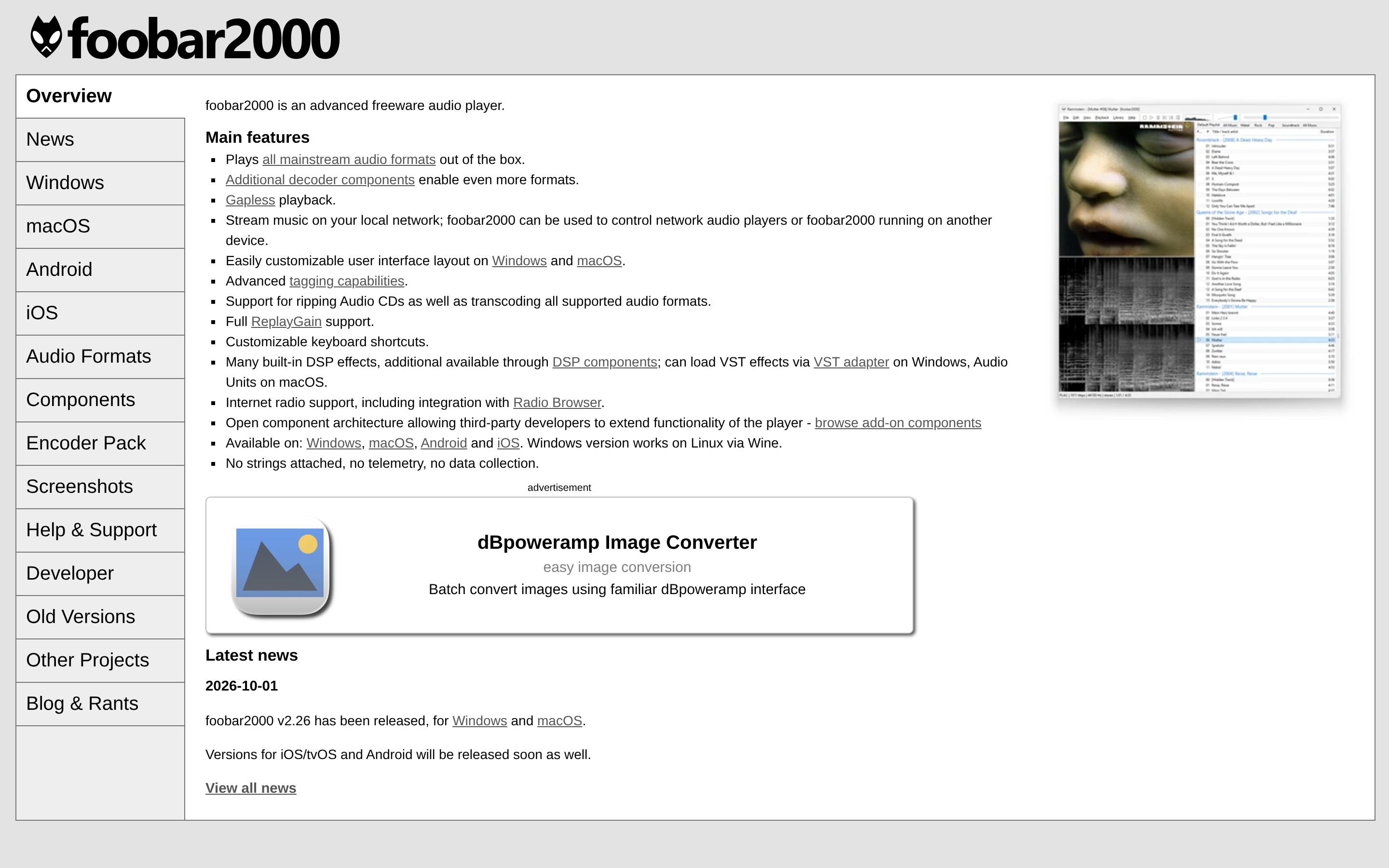 foobar2000官网