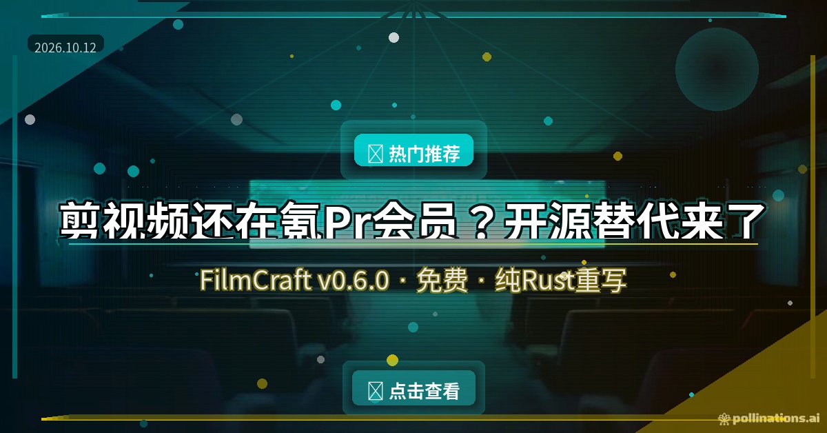 剪视频还在氪Pr会员？这款开源免费的替代品，界面熟悉到不用重新学