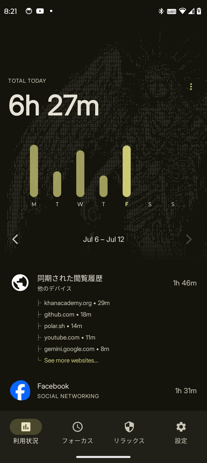 Curbox 使用时长统计面板