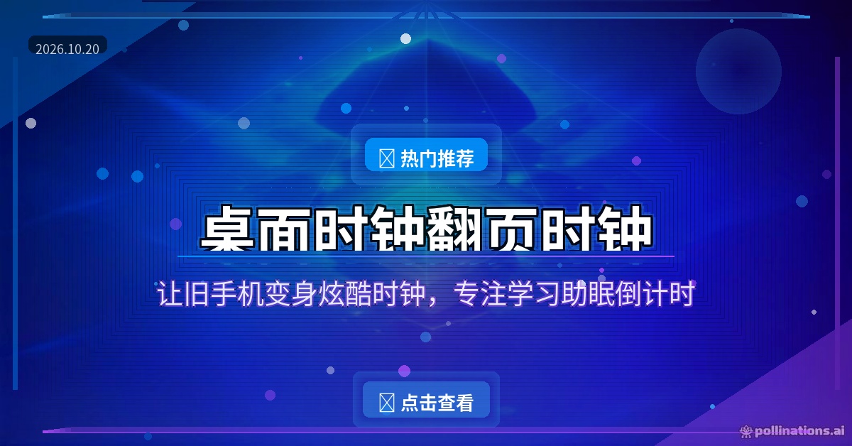 桌面时钟翻页时钟封面