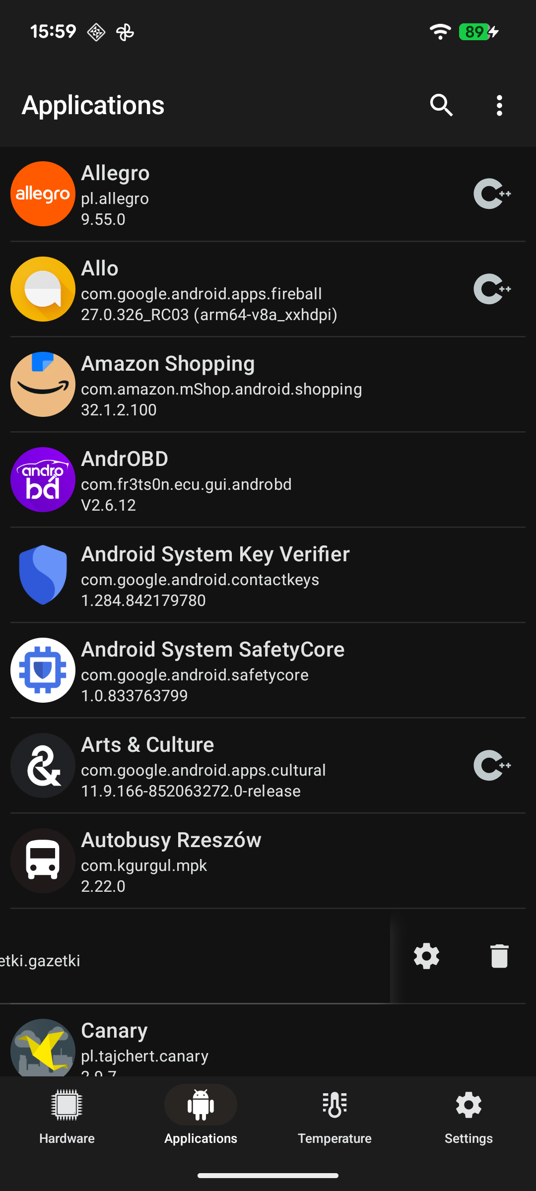 CPU Info 电池与传感器