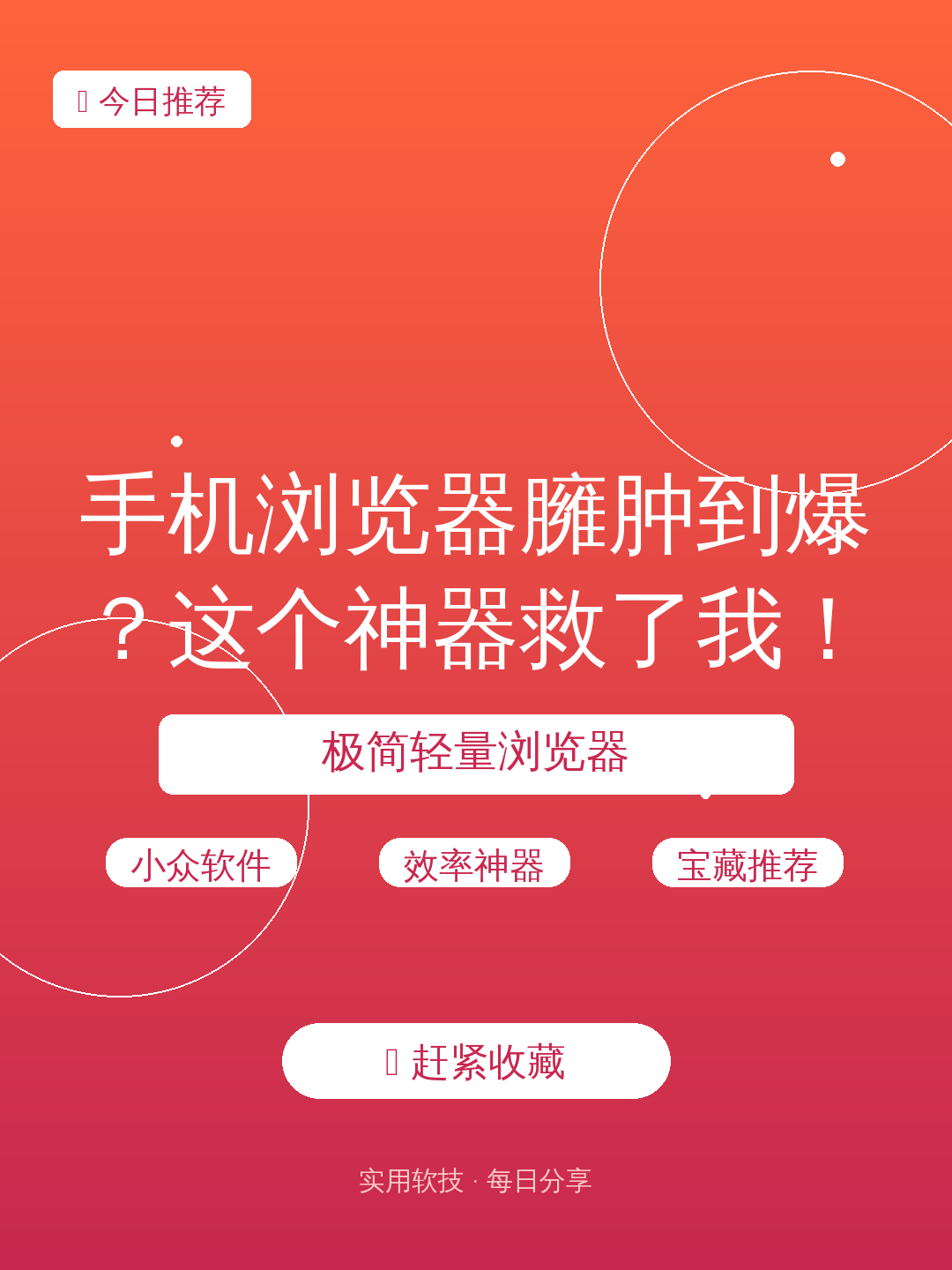 手机浏览器臃肿到爆?这个神器救了我!🔥